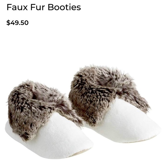 Pottery Barn Shoes - NEW Pottery Barn Fur Bootie Slippers